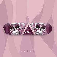 Diseño de skate . Un progetto di Design, Graphic design e Illustrazione tradizionale di Oscar Rabat - 25.08.2017