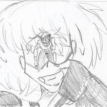 Made of Love (Fanart for college). Before and after.. Een project van  Ontwerp, Ontwerp van personages y Traditionele illustratie van Luigina Lamanna - 26.08.2017