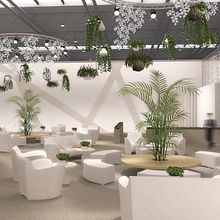 Stands-Temporary Architecture. Design and 3D Visualization for Servis Complet. Un projet de 3D, Architecture, Br, ing et identité, Design d'intérieur , et Événements de jimmy sciortino - 15.08.2017