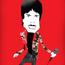 The Rolling Stones. Traditional illustration, Vector Illustration, and Graphic Design project by Claudio Baucela - 01.10.2018