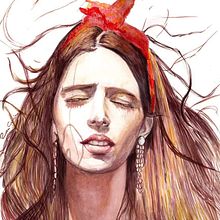Dreaming. Watercolor.. Un proyecto de Bellas Artes, Diseño e Ilustración tradicional de Rosa García - 31.08.2017