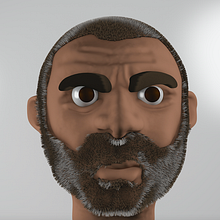 Hommo neanderthalensis. 3D, and Traditional illustration project by Alicia Puyol - 08.31.2017
