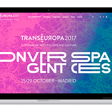 Trans Europa festival. Un progetto di Web development di David Ramírez - 01.08.2017