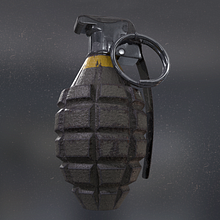 Grenade - AUTODESK 3DS MAX + SUBSTANCE PAINTER + MARMOSET. 3D project by Blanca Márquez Gil-Bohórquez - 04.09.2017