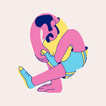 Dances and mustaches. Character Design, Graphic Design, and Traditional illustration project by tres26 - 09.01.2017