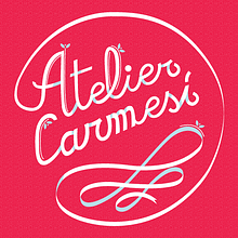 Mini branding Atelier Carmesí. Br, ing, Identit, and Lettering project by Luisa Sirvent - 09.02.2017