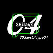 36 days of type 04.. Animation, Calligraph, Design, Graphic Design, Traditional illustration, Vector Illustration, Lettering, Music, Sound Design, and Video project by Panchis Oii - 09.06.2017