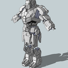 Whiplash Armor Mark 2. 3D, Film, Comic, Design, To, Design, Character Design, Product Design & Industrial Design project by Diego Armas - 09.06.2017