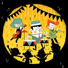 La Festa, Gràcia. Design, Character Design, Graphic Design, Traditional illustration, Lettering, and Advertising project by Violeta Serratosa - 08.15.2017