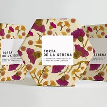 Proyecto de estampado para packaging de la torta de la serena. Pattern Design project by Cristina Perez - 09.07.2017