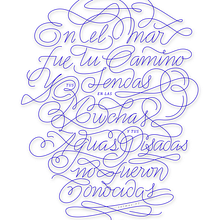 En el mar. Un progetto di Graphic design, Scrittura, Illustrazione tradizionale, Illustrazione vettoriale, Lettering e Tipografia di Florencia Suárez - 07.09.2017