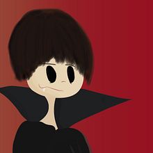 Caricatura de Vampiro 1. Un proyecto de Animación, Diseño, Diseño de iluminación e Ilustración vectorial de Maricielo Pimentel Zúñiga - 08.09.2017