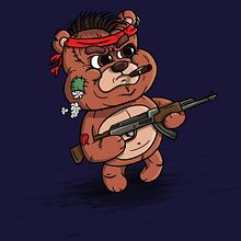 Oso armado Ein Projekt aus dem Bereich Comic, Design von Figuren und Traditionelle Illustration von Alberto Camacho Gordaliza - 09.09.2017