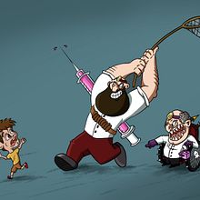 Dentista malvado Ein Projekt aus dem Bereich Comic, Design von Figuren und Traditionelle Illustration von Alberto Camacho Gordaliza - 09.09.2017