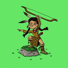 Guerrera india. Un projet de Animation, B, e dessinée, Conception de personnages et Illustration traditionnelle de Miguel Camacho Gordaliza - 09.09.2017