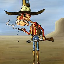 El lejano oeste. Animation, Character Animation, Comic, Character Design, and Traditional illustration project by Miguel Camacho Gordaliza - 09.09.2017