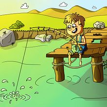 Aquellos días de verano. Animation, Character Animation, Comic, Character Design, and Traditional illustration project by Miguel Camacho Gordaliza - 09.09.2017