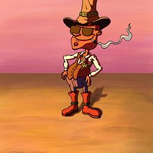 El Sheriff del Condado. Animation, Character Animation, Comic, Character Design, and Traditional illustration project by Miguel Camacho Gordaliza - 09.09.2017