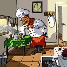 Master Chef. Animation, Character Animation, Comic, Character Design, and Traditional illustration project by Miguel Camacho Gordaliza - 09.09.2017