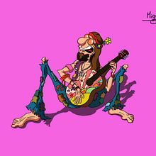 Hippie. Un proyecto de Animación, Animación de personajes, Cómic, Diseño de personajes e Ilustración tradicional de Miguel Camacho Gordaliza - 09.09.2017