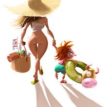 Veranito. Un progetto di Illustrazione tradizionale di Josep Giró - 04.08.2017
