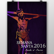 Cartel Semana Santa 2016 Fuente el Fresno. Un progetto di Illustrazione tradizionale di Melania Peinado Gonzalo - 01.03.2016