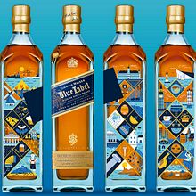 Johnnie Walker Blue Label. Graphic Design, Traditional illustration, and Vector Illustration project by Salmorejo studio - 09.12.2017
