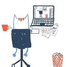 Working hard. Un projet de Beaux Arts, Design , Conception de personnages, Design graphique, Illustration traditionnelle, Créativité, Dessin et Illustration numérique de Svit Baydak - 13.09.2017
