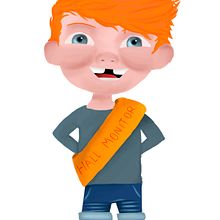 Hall Monitor . Ilustrație tradițională de sergio_duran - 09.14.2017