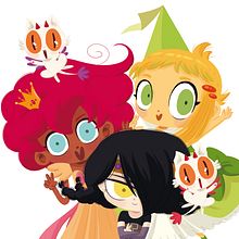 Princesas Dragón. Character Design, Editorial Design, Graphic Design, and Traditional illustration project by Luján Fernández - 09.14.2017