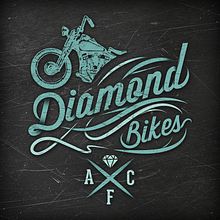 Diamond Bikes AFC. Projekt z dziedziny  Kaligrafia i Design użytkownika Seri Castellví - 16.09.2017