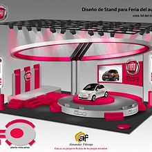 Stand Fiat 500. Un progetto di Graphic design di Alexander Fábrega Cogley - 17.09.2017