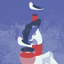 Propuesta de cartel para el II Salón del vino en Bilbao. Design, Graphic Design, Traditional illustration, and Vector Illustration project by Lidia Lobato LLO - 05.07.2017