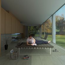 Infoarquitectura: Farnsworth House. Un proyecto de 3D de Frida - 18.09.2017