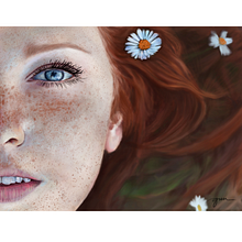 DIGITAL PAINT // Portrait // Asima Sefic . Un proyecto de Bellas Artes, Diseño, Fotografía, Ilustración tradicional, Pintura y Retoque fotográfico de Grethel Balladares - 18.09.2017