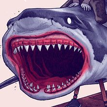 JUMPING THE SHARK. Un proyecto de Ilustración tradicional de Dani Blázquez - 19.09.2017