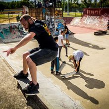 Campeonato de Skateboard en el Skatepark de Bembibre, Fiestas del Cristo 2017 - El Bierzo. Un proyecto de Fotografía de coudlain - 16.09.2017
