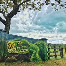 Fenix art ciudad valles mural. Un projet de Art urbain de Héctor Armando Domínguez Rodríguez - 19.09.2017