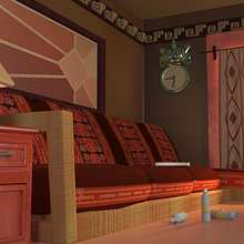 3D Room model from the design to the texturing and ligthing. 3D project by Israel Audelo Ruiz - 09.20.2017