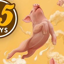  Porc i Cervesa Manlleu 2017. Traditional illustration project by Jacob C - 09.22.2017