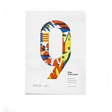 Diseño de los 4 carteles que conmemoran el 9 d'Octubre por Bestiola & Malota: Generalitat y variaciones para las 3 provincias. Esperamos que os gusten. <3. Un proyecto de Br, ing e Identidad, Dirección de arte, Diseño, Ilustración tradicional y Serigrafía de jordi ferrandiz - 26.09.2017