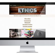 Web ISO en Ética en el Diseño Gráfico. Graphic Design, and Web Design project by José Sangundo - 01.04.2017