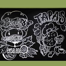 Ilustración mural. Un projet de Illustration traditionnelle, Branding et identité, Beaux Arts, Calligraphie , et Lettering de irene_2222 - 27.09.2017