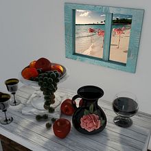 Bodegón realizado con cinema 4D. Un projet de 3D de irene_2222 - 27.09.2016