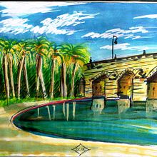 Bocetos de Valencia.. Un projet de Beaux Arts, Illustration traditionnelle , et Peinture de Beatriz López Albir - 27.09.2017