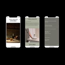 Villalón Studio Website. Un projet de Design , Design graphique, Conception numérique, Design d'interaction, Conception mobile, Webdesign , et UX / UI de Eva Sánchez Clemente - 27.09.2017
