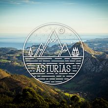 Rediseño de Asturias con una foto de @coudlain. Graphic Design, Photograph, Traditional illustration, and Vector Illustration project by Javi Rodríguez - 09.27.2017