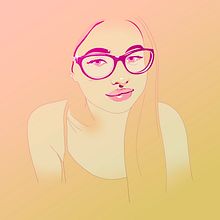 GIRL 1.. Graphic Design, Traditional illustration, and Vector Illustration project by Francisco Cacenaves - 09.28.2017
