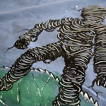 Modelo propio "Skate". Traditional illustration, and Screen Printing project by homoastral - 09.28.2017