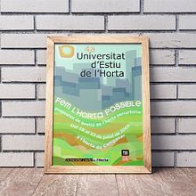Cartel Universitat d'estíu de l'horta (València). Graphic Design, and Editorial Design project by Comboi Gràfic - 09.28.2017